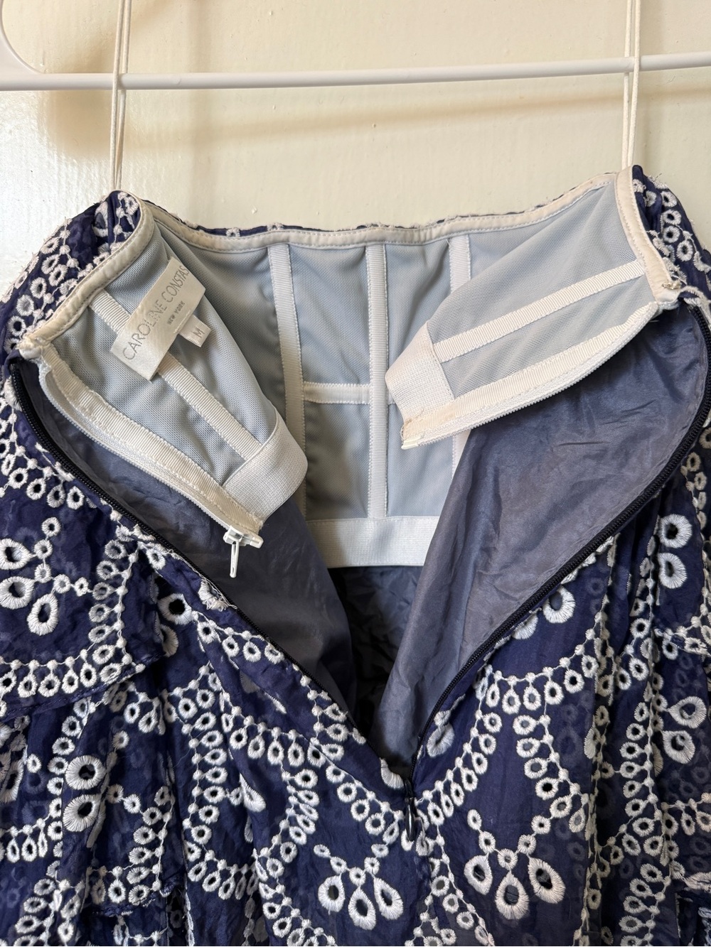 Caroline Constas Ruffle Embroidered Blouse - Picture 5 of 7